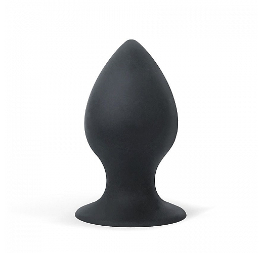Чёрная анальная втулка Sex Expert Anal pleasure из силикона - 8 см.