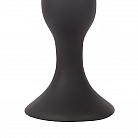 Чёрная анальная пробка Sex Expert из силикона - 9,5 см.