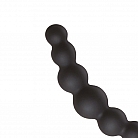 Толстая силиконовая анальная цепочка Back Pleasure для интенсивной стимуляции - 19 см.