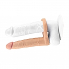 Телесный страпон-фаллоимитатор Ultra Soft Double "6.25 Long" для двойного проникновения - 15,8 см.