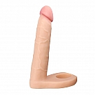 Телесный страпон-фаллоимитатор Ultra Soft Double "6.25 Long" для двойного проникновения - 15,8 см.