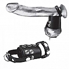 Кольцо на член и мошонку Cock Ring With 2" Ball Stretcher And Optional Weight Ring