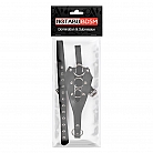 Кожаные черные трусики для страпона