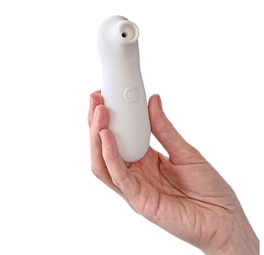 Вакуумно-волновой стимулятор клитора Take it Easy "Fay White" из силикона, 10 режимов, IPX7, USB