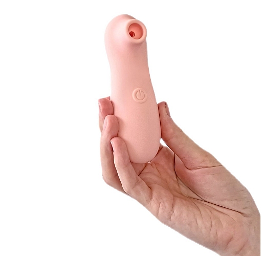 Вакуумно-волновой стимулятор клитора Take it Easy "Fay Peach" из силикона, 10 режимов, IPX7, USB