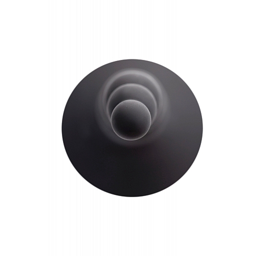 Чёрный изогнутый анальный стимулятор Anal Expert из силикона, для идеального "насаживания" - 9,8 см.