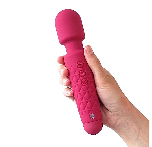 Мощный вибромассажер Lola "Dashing Wand" 20 режимов вибрации, 8 режимов скорости, IPX7, USB - 21 см.