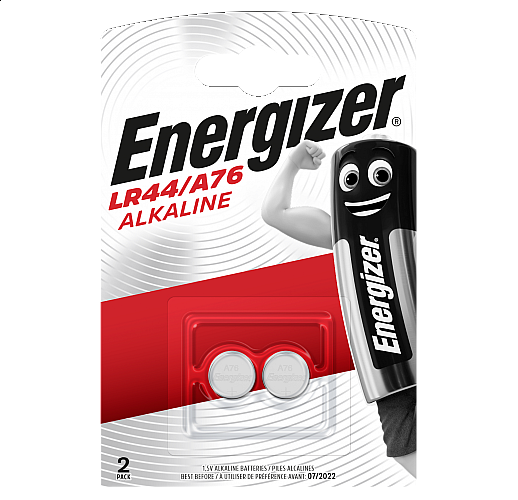 Батарейки Energizer Alkaline типа LR44/A76 - 2 шт.