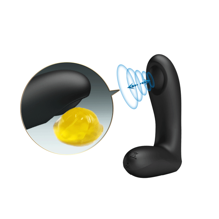 Массажёр простаты Baile "Archenemy" с 12 режимами пульсации подвижной мембраны, IPX6, USB - 12,1 см.