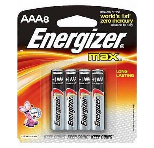 Батарейки Energizer MAX AAA/LR03 1,5V - 8 шт.