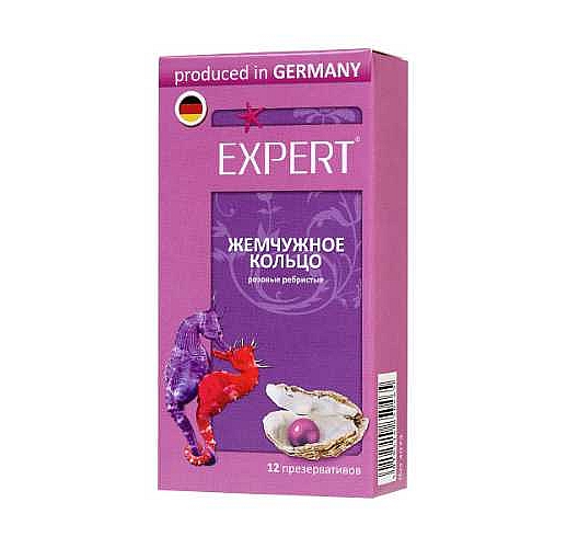 Презервативы с ребрами Expert "Жемчужное кольцо" - 12 шт.