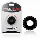 Чёрное эрекционное кольцо POWER PLUS Cockring