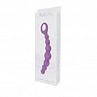 Фиолетовая анальная цепочка CATERPILL-ASS SILICONE PURPLE - 19,5 см.