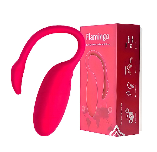 Интерактивное виброяйцо Magic Motion "Flamingo" с управлением со смартфона, IPX6, USB, Bluetooth/App