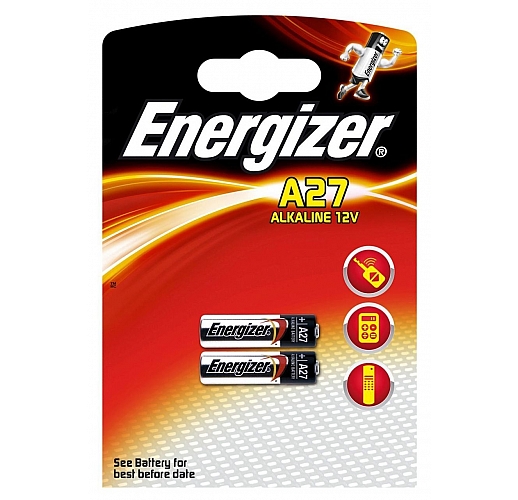 Батарейка Energizer A27 12V для пультов - 2 шт.