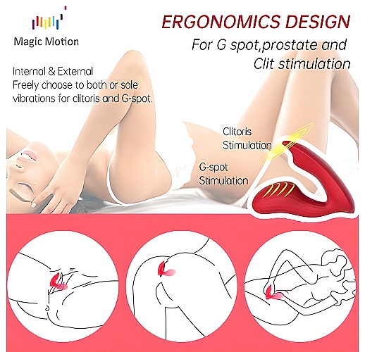 Интерактивный вибратор Magic Motion "Umi" с управлением со смартфона, IPX7, USB, Bluetooth/App