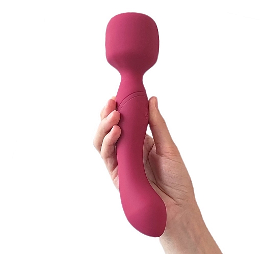 Двусторонний массажер Lola "Heating Wand" 2x10 режимов вибрации, нагрев до 42°C, IPX7, USB - 22 см.