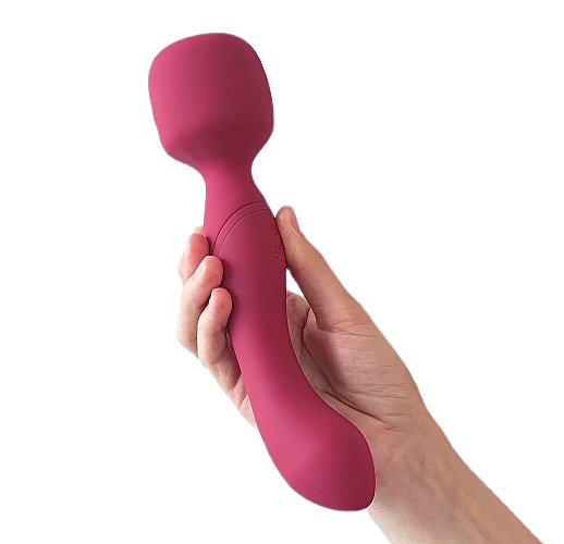 Двусторонний массажер Lola "Heating Wand" 2x10 режимов вибрации, нагрев до 42°C, IPX7, USB - 22 см.