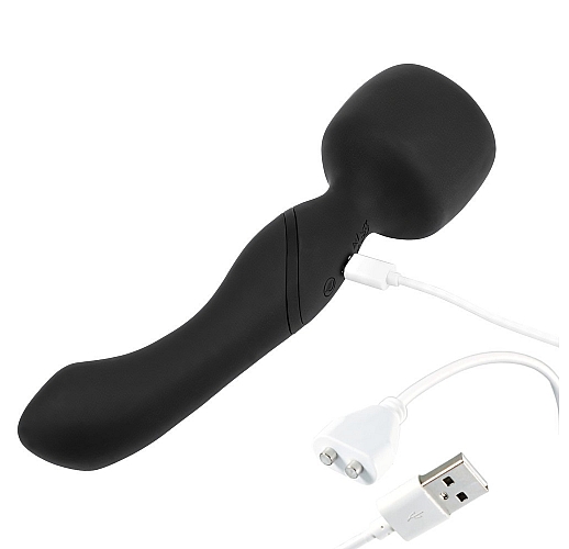 Двусторонний массажер Lola "Heating Wand" 2x10 режимов вибрации, нагрев до 42°C, IPX7, USB - 22 см.