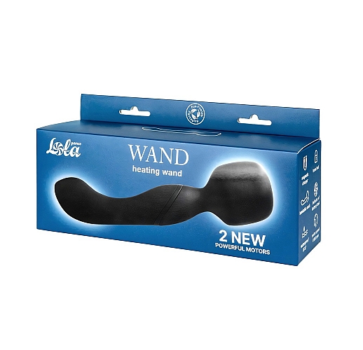 Двусторонний массажер Lola "Heating Wand" 2x10 режимов вибрации, нагрев до 42°C, IPX7, USB - 22 см.