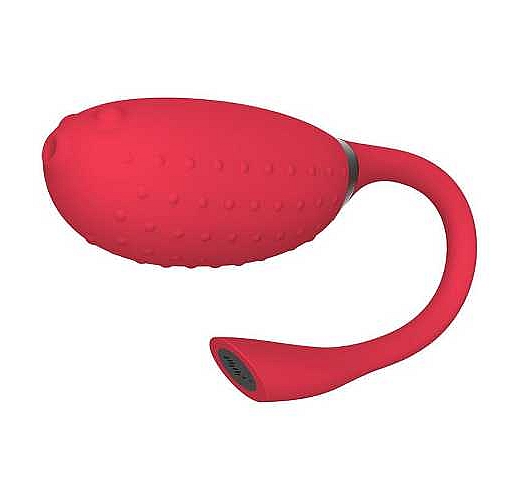 Красное виброяйцо в форме рыбки MAGIC FUGU
