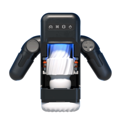 Автоматический гейм-мастурбатор Amovibe "Game Cup" c фрикциями, вибрацией, нагревом, USB