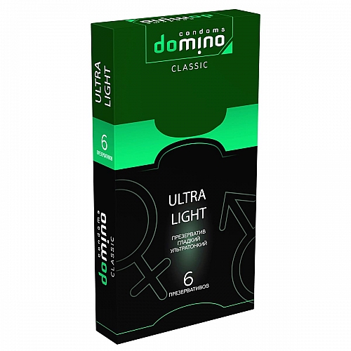 Супертонкие презервативы Domino Classic "Ultra Light" для максимальной чувствительности - 6 шт.