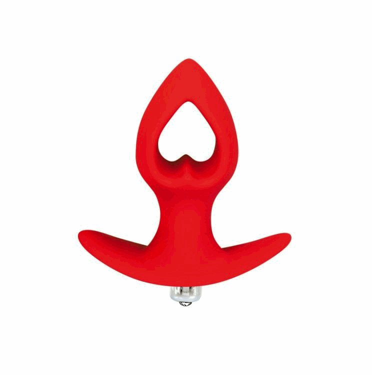 Красная анальная вибровтулка-сердечко Sweet Toys Silicone из силикона с ограничителем - 8 см. Красная анальная вибровтулка-сердечко Sweet Toys Silicone из силикона с ограничителем - 8 см.
