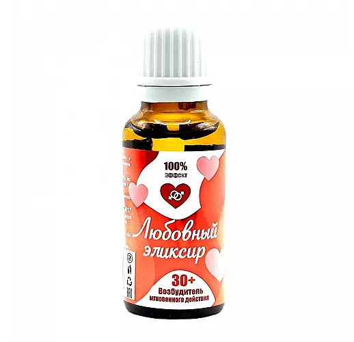 Возбудитель мгновенного действия "Любовный эликсир 30+" для стимуляции желания и жажды секса (20 мл)