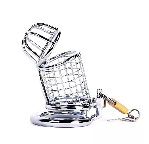 Металлический мужской пояс верности Notabu "Convict Scott" с замком - 10 см.