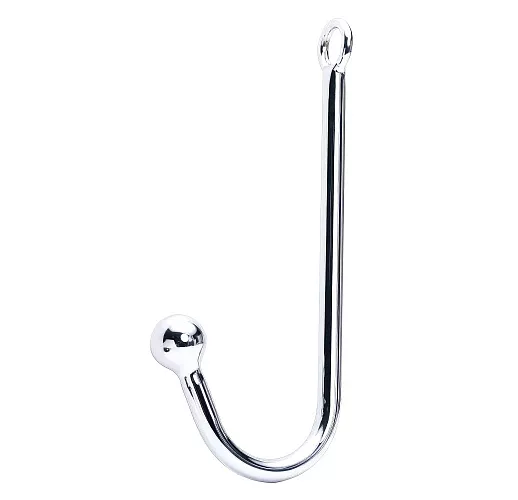 Металлический анальный крюк Notabu "Captain BDSM" для подвешивания - 31 см.
