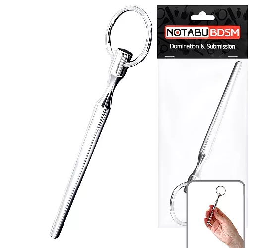 Металлический уретральный катетер Notabu "Probe" конусовидный - 11,3 см., ⌀ 1 см.