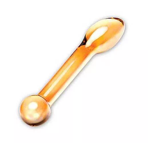 Золостистый стеклянный стимулятор простаты, 17 см