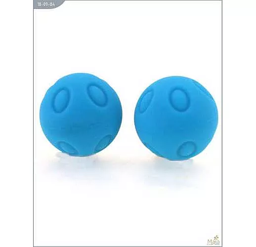 Металлические шарики Wicked с голубым силиконовым покрытием