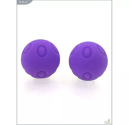 Металлические шарики Wicked с фиолетовым силиконовым покрытием