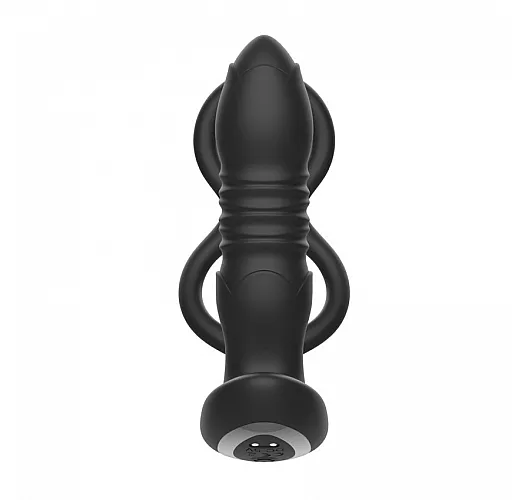Фрикционный анальный массажер i-Moon "Fighter" с 10 режимами фрикций, пульт ДУ, IPX7, USB - 14,4 см.