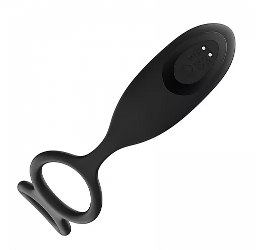 Фрикционный анальный массажер i-Moon "Fighter" с 10 режимами фрикций, пульт ДУ, IPX7, USB - 14,4 см.