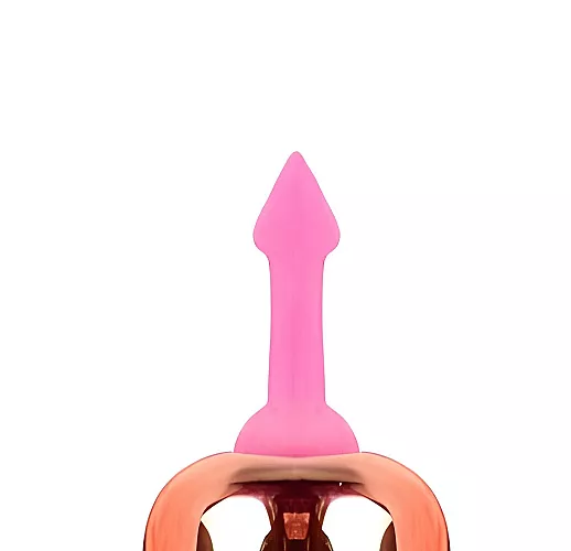 Розовый силиконовый вибромассажер Lady's Dream с рожками для стимуляции эрогенных зон - 6,4 см.