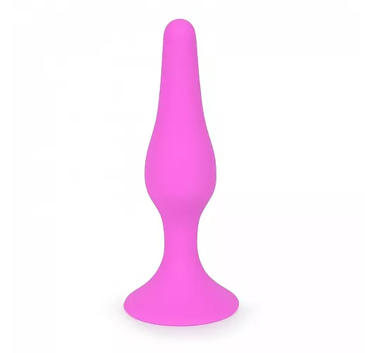 Розовая анальная втулка Cosmo Dream из гипоаллергенного силикона - 10 см.