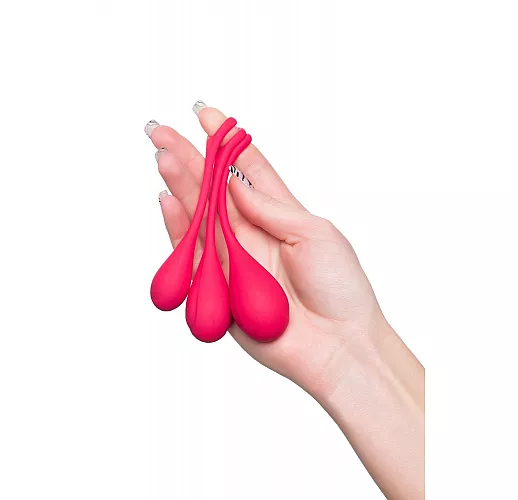 Набор силиконовых вагинальных шариков Satisfyer "Yoni Power One" для упражнений «Кегеля»