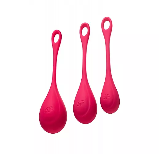 Набор силиконовых вагинальных шариков Satisfyer "Yoni Power One" для упражнений «Кегеля»