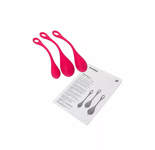 Набор силиконовых вагинальных шариков Satisfyer "Yoni Power One" для упражнений «Кегеля»