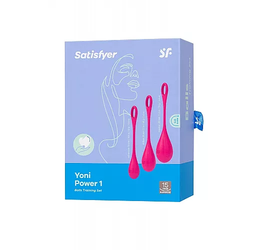 Набор силиконовых вагинальных шариков Satisfyer "Yoni Power One" для упражнений «Кегеля»