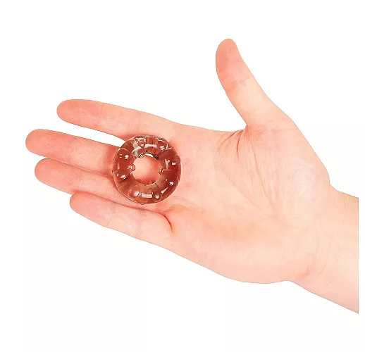 Рельефное «дутое» эрекционное кольцо S.E. "Blast Bowl" из эластичного материала с «шариками»