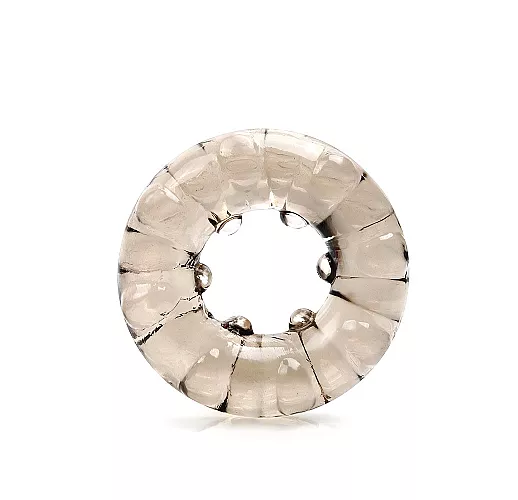 Рельефное «дутое» эрекционное кольцо S.E. "Blast Bowl" из эластичного материала с «шариками»