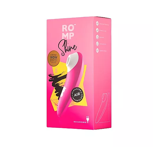 Вакуумно-волновой стимулятор клитора Womanizer Romp "Shine" 10 режимов, IPX7, USB