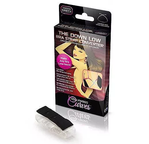 Прозрачные бретели-удлинители для создания лифа с низкой спиной THE DOWN LOW BRA STRAP CONVERTER S-M-L черный