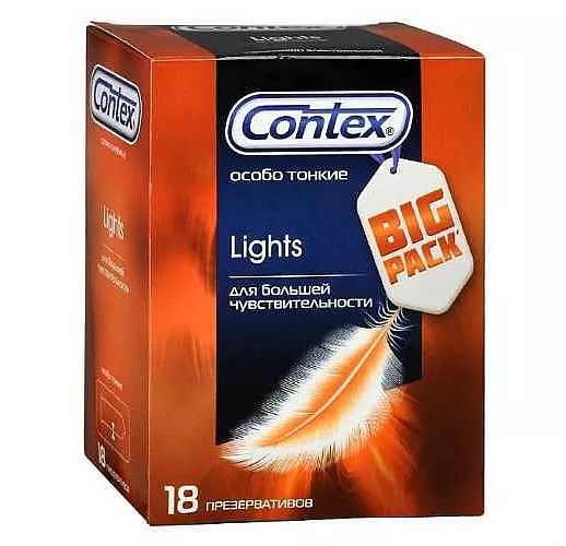 Особо тонкие презервативы Contex Lights - 18 шт.