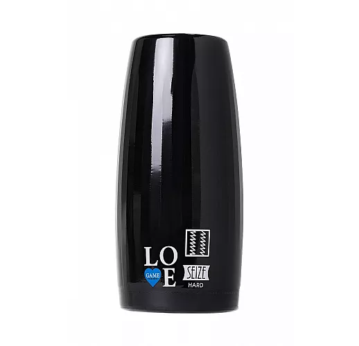 Нереалистичный мастурбатор в черной колбе Lovegame High Pressure Hard