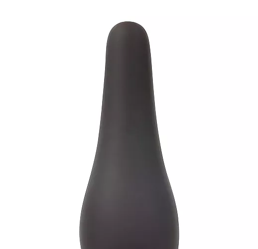 Чёрная анальная пробка Sex Expert из силикона - 9,5 см. Чёрная анальная пробка Sex Expert из силикона - 9,5 см.